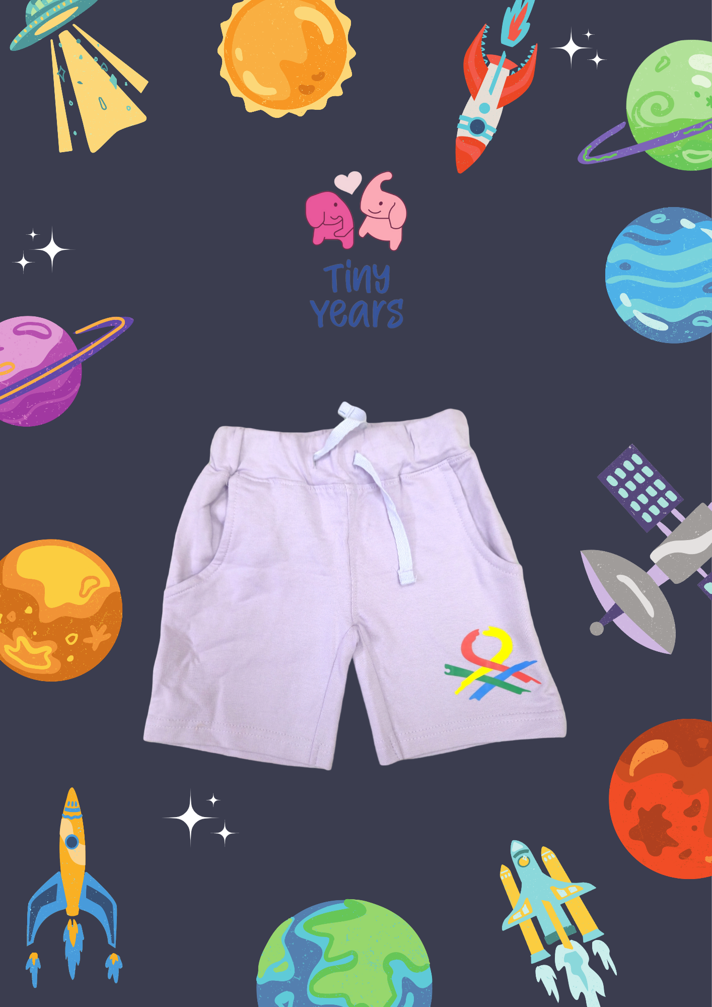 Benetton Solid Color Shorts