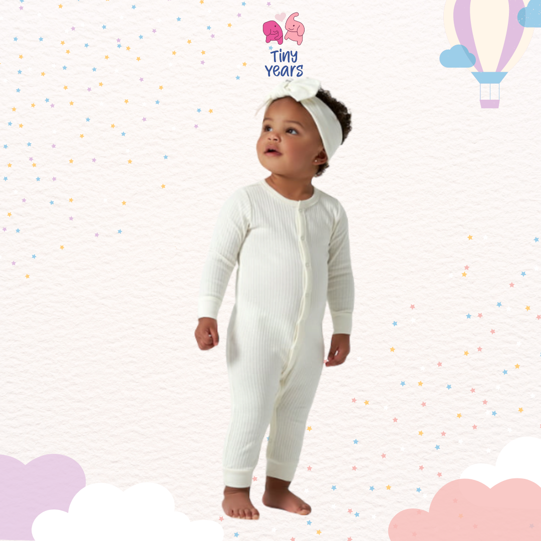 Gerber Unisex Coverall - WHITE