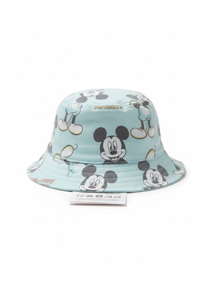 Kids Cartoon Print Bucket Hat – Soft Cotton Summer Sun Hat