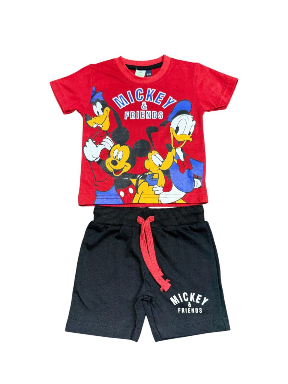 Boys Short set ( MICKEY AND FRIENDS RED)