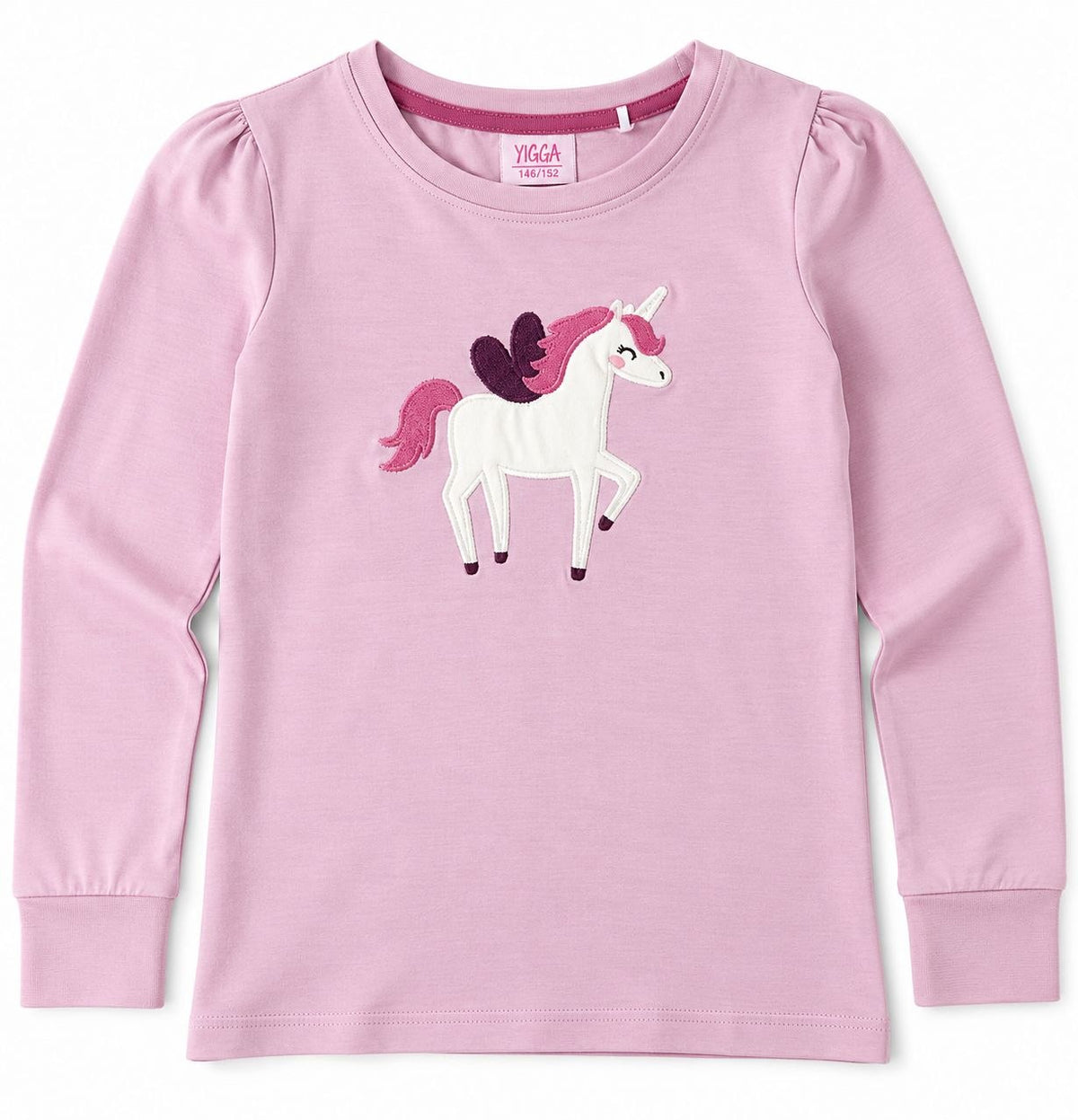 Pink Unicorn Girls Full Sleeve Top