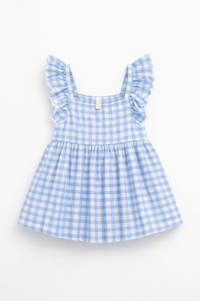 Girls Blue Cotton summer frock