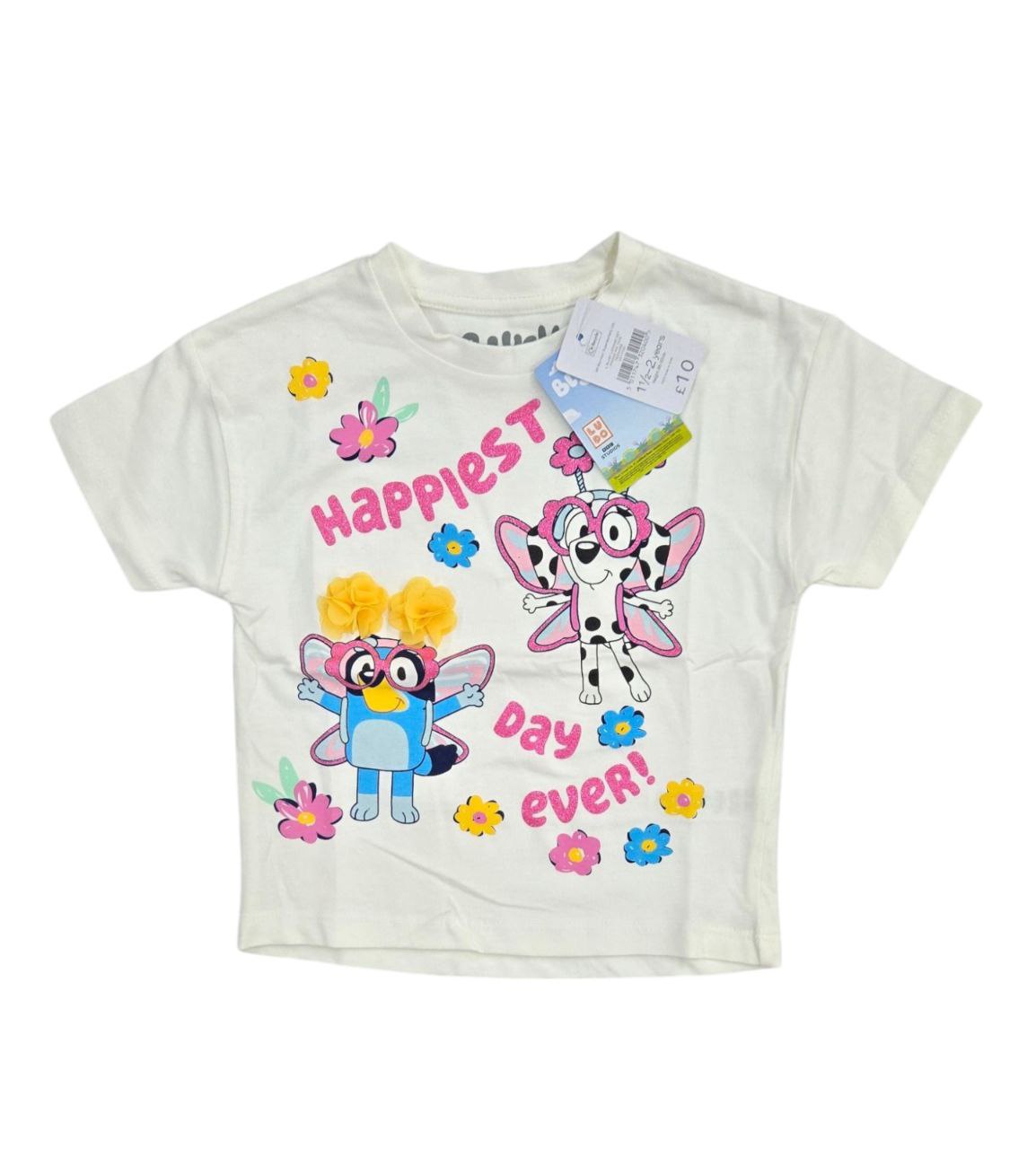Baby Girl Bluey Happy tee