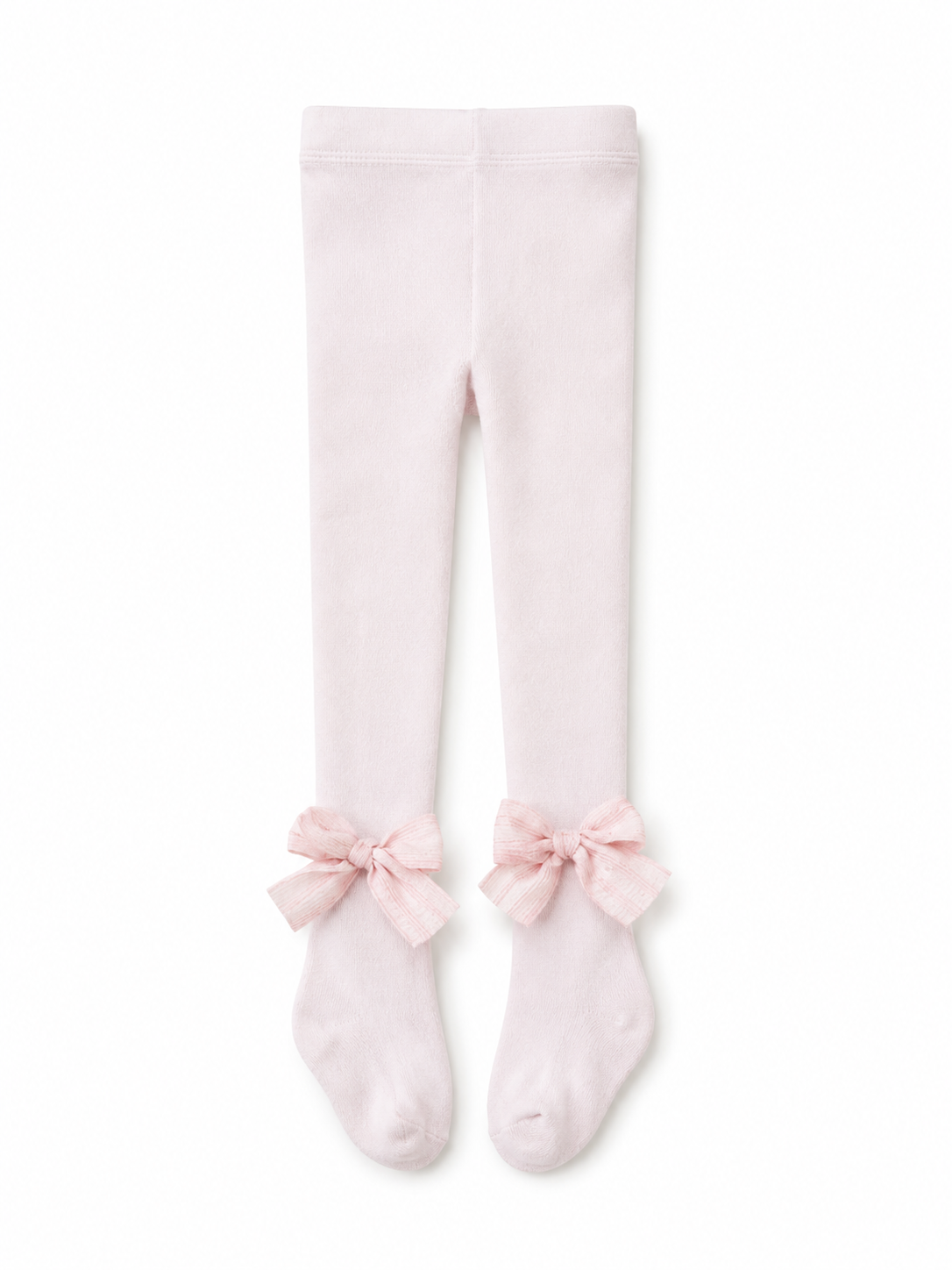 Baby Girls Pink Bow Tights