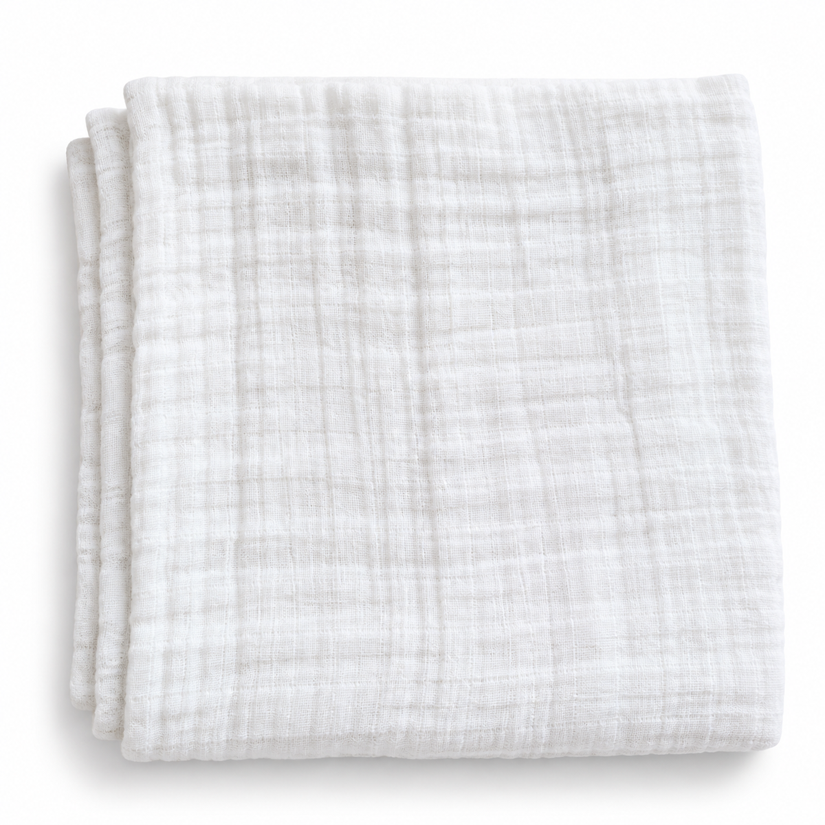 Sage Green & White Striped Muslin Baby Swaddle Wrap