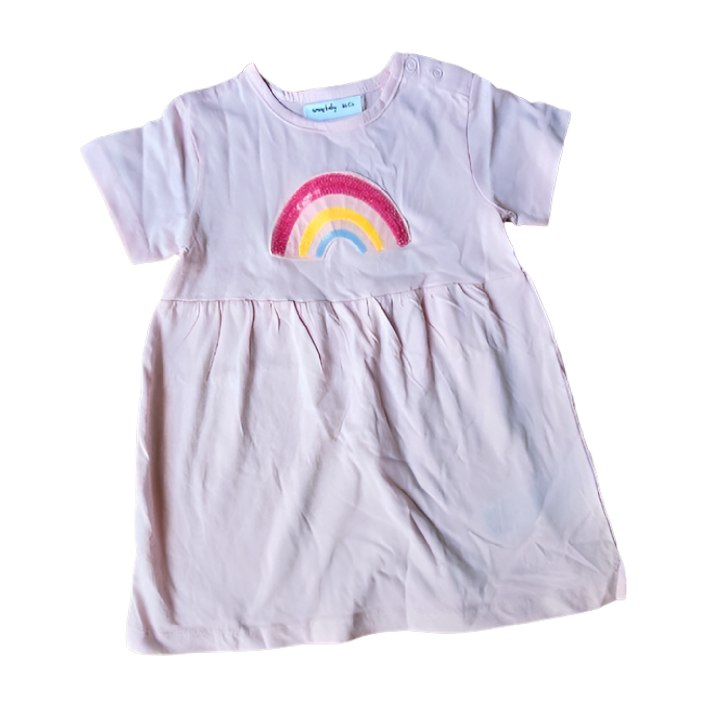 Pink Rainbow Baby Girl Frock