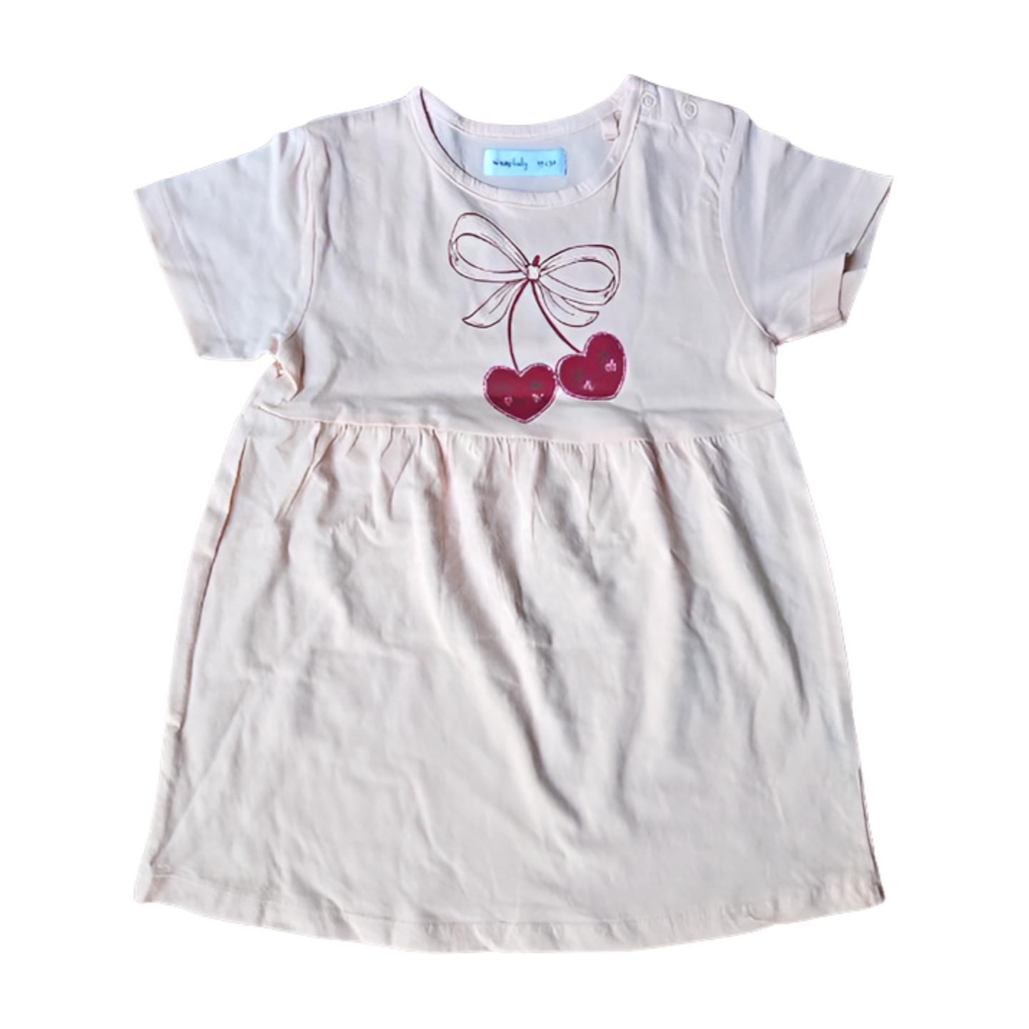 Pink Cherries Baby Girl Frock