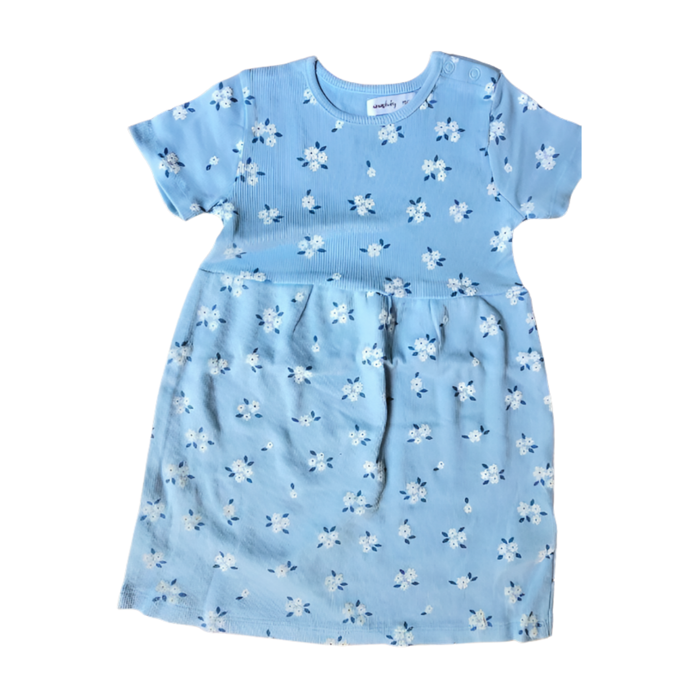 Blue Floral Baby Girl Frock