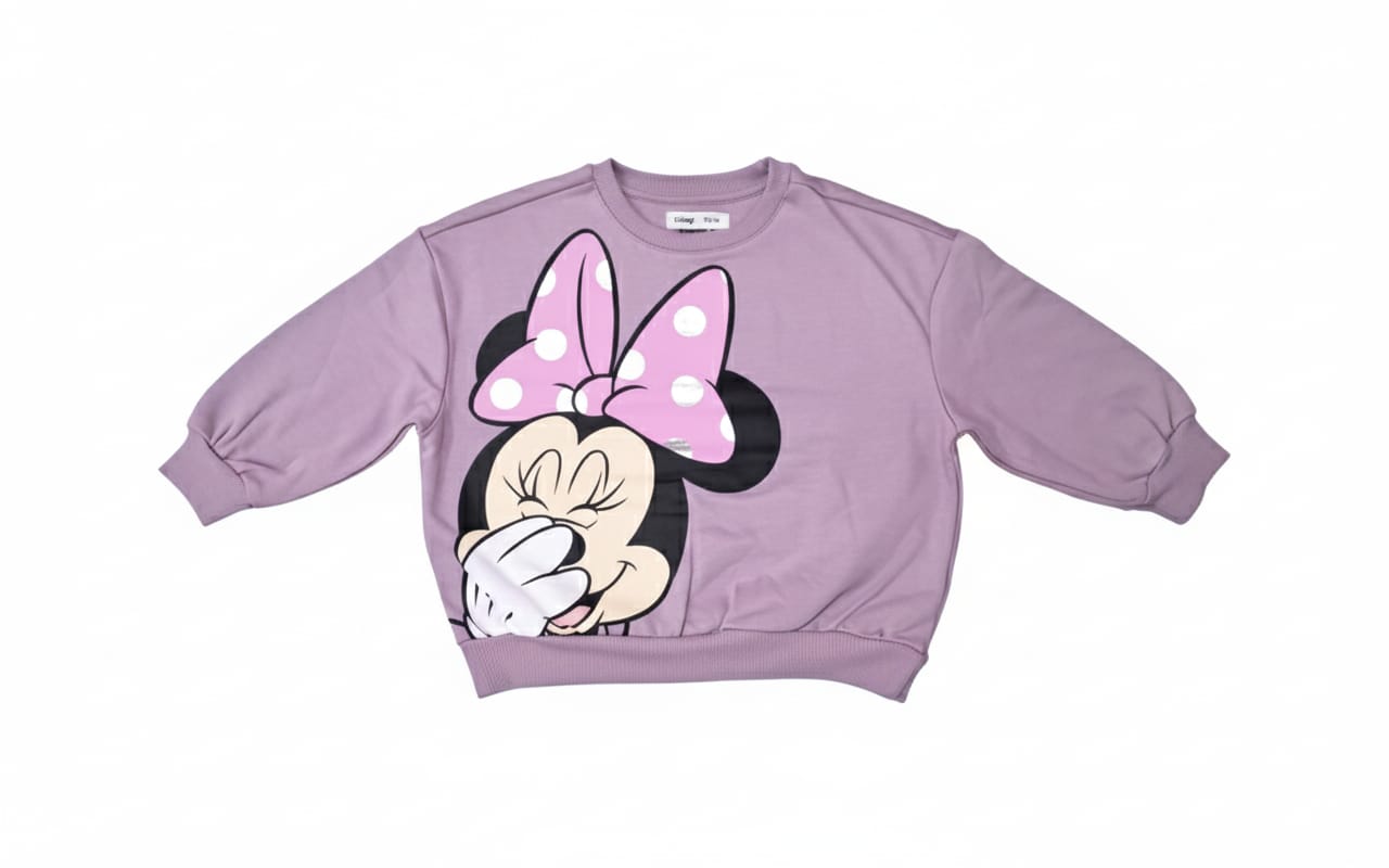 Lilac Minnie Mouse Fleece Sweatshirt