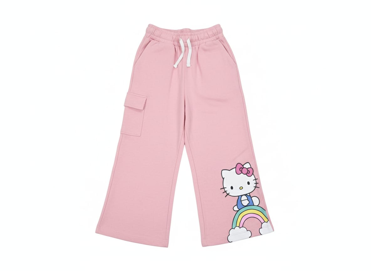 Hello Kitty Pink Fleece Cargo Pants