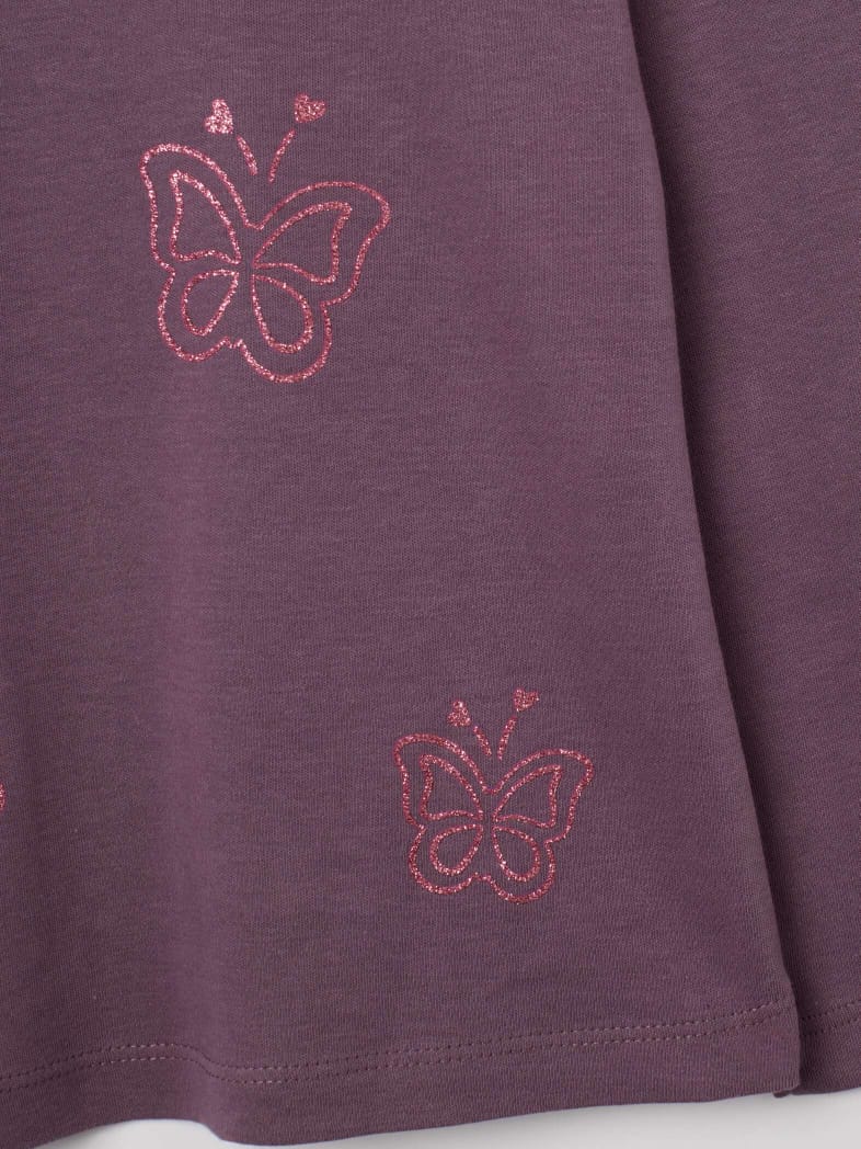 Butterfly Embroidered Full Sleeve Top
