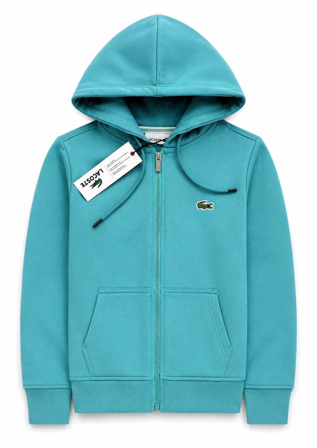 Kids Premium Zip-Up Hooded Jacket – Aqua Blue