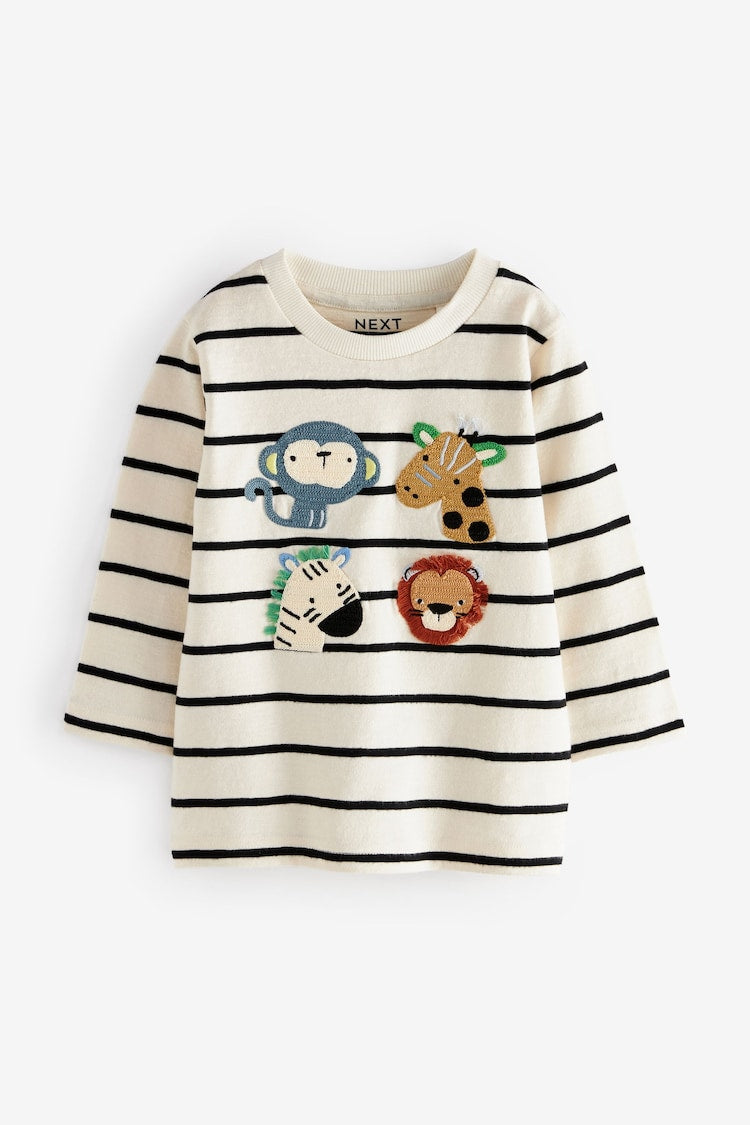 NEXT Kids' Animals Long Sleeve Character T-Shirts