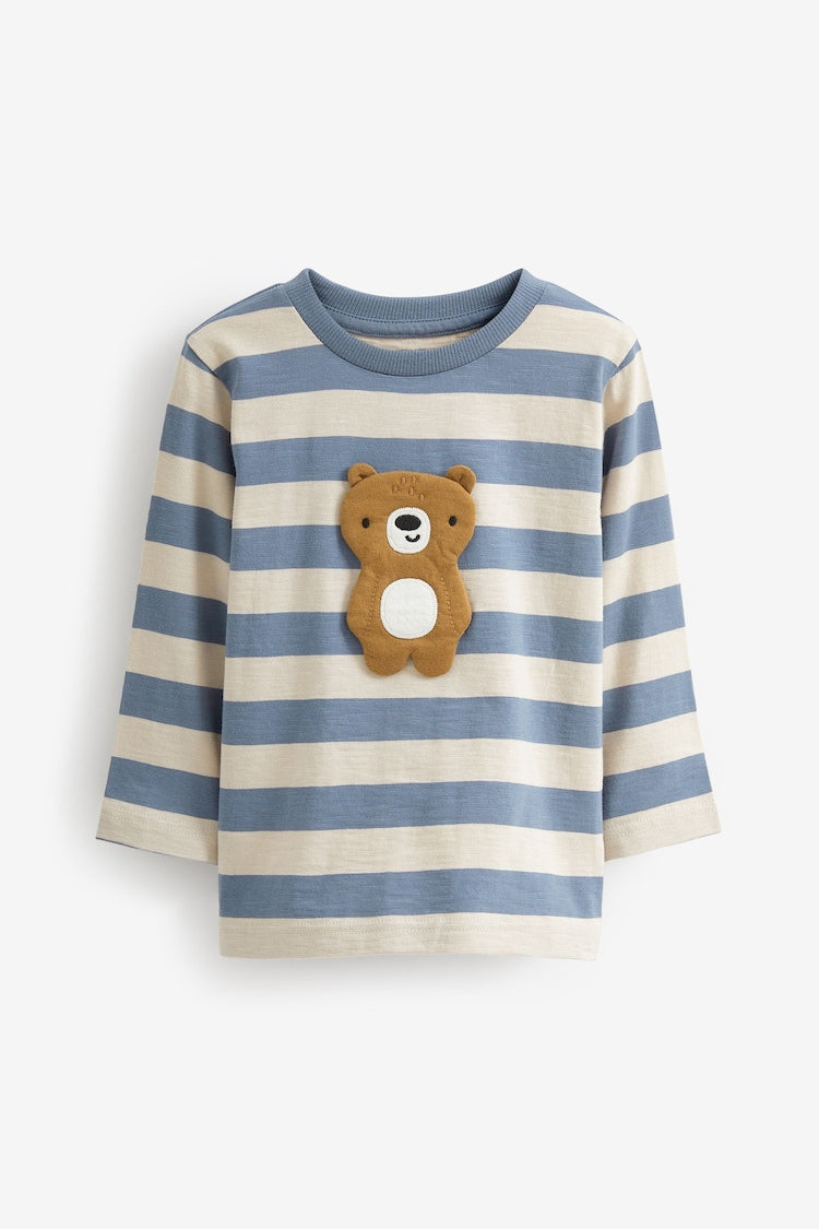NEXT Kids' Bear Long Sleeve Character T-Shirts