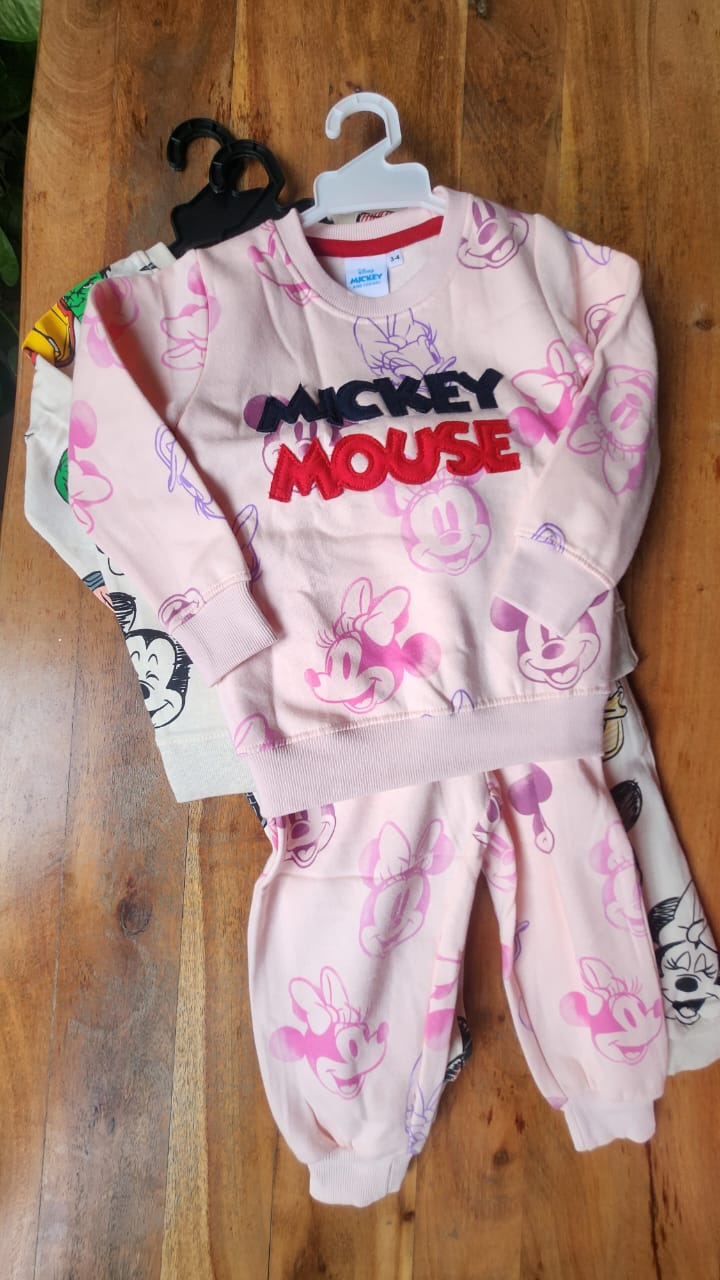 Classic Co-ord set ( Mickey pink )