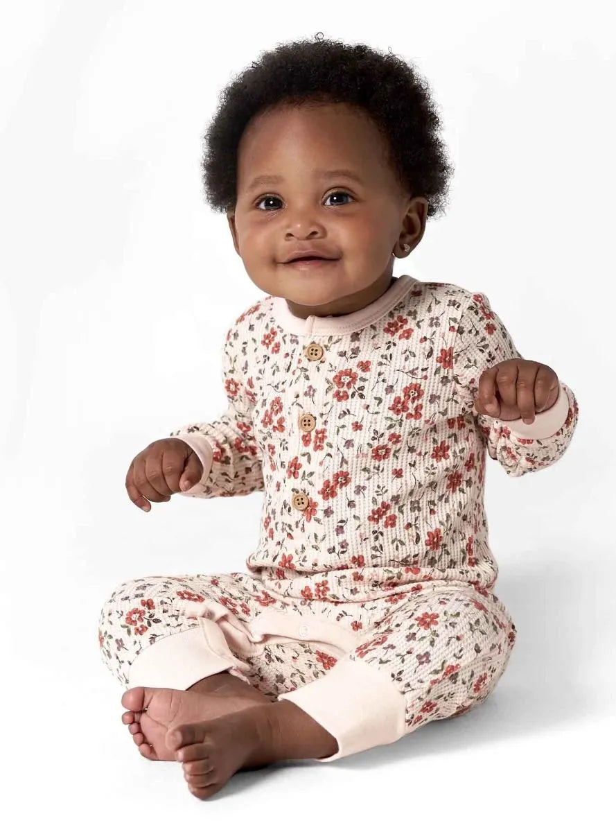 Gerber Unisex Coverall - PINK FLORAL