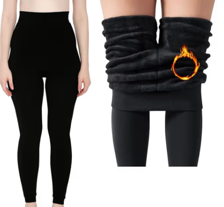 UltraWarm Solid Black Leggings