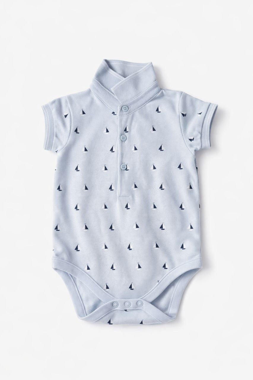 Little Sailor Polo Romper