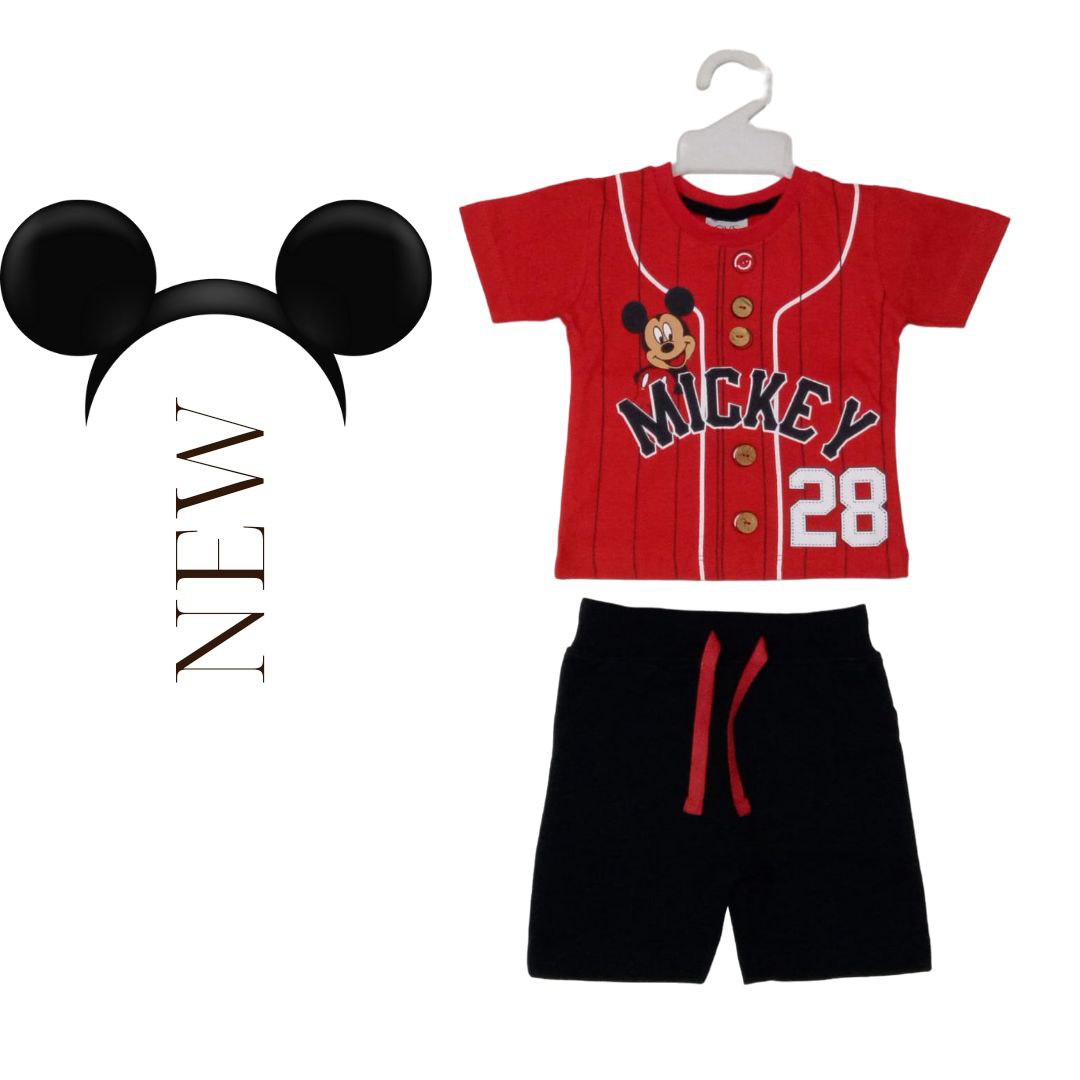 Boys Short set ( MICKE RED)