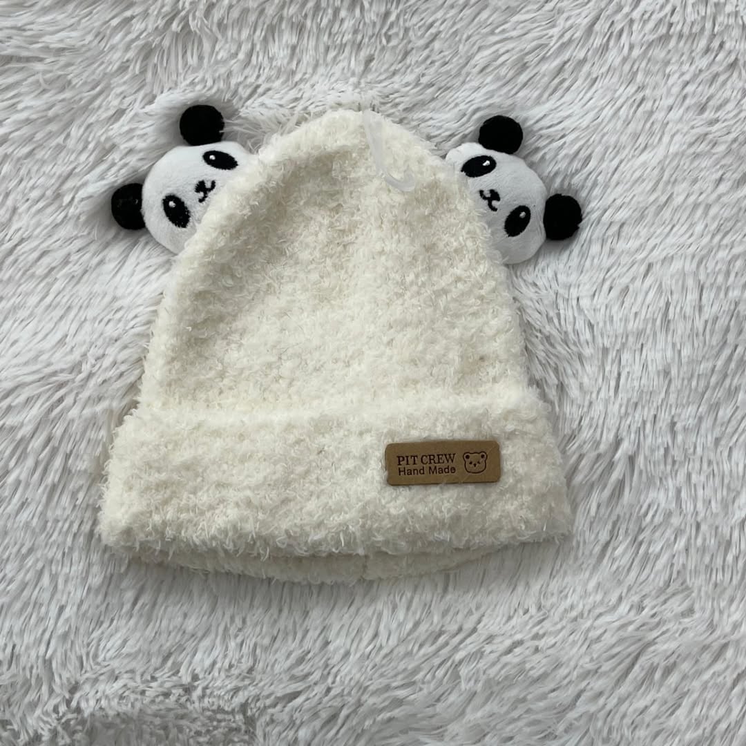 White panda Beanie