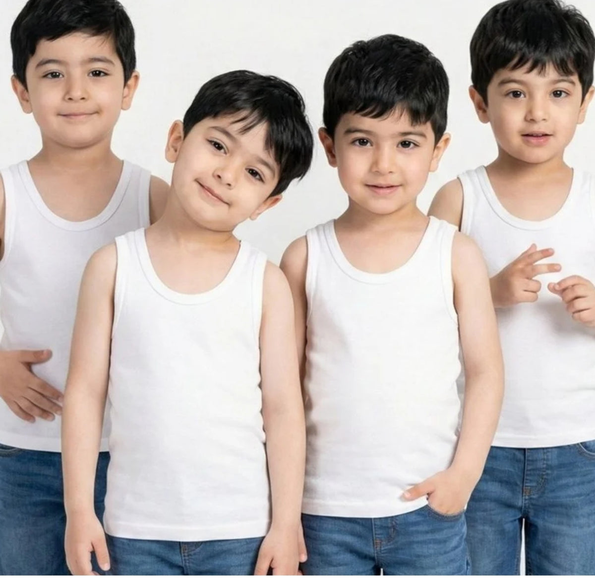 Premium Cotton Sleeveless Vest β Pack of 3