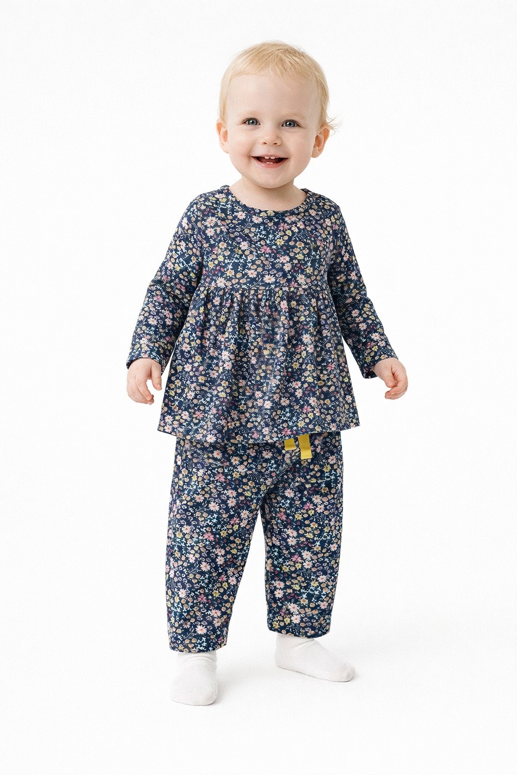 Cotton Frock with matching pant Co-ord Set