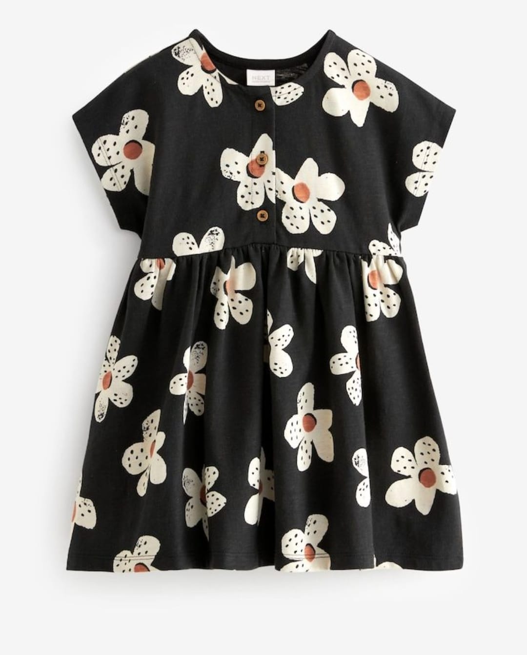 NEXT Black Floral Summer Frock