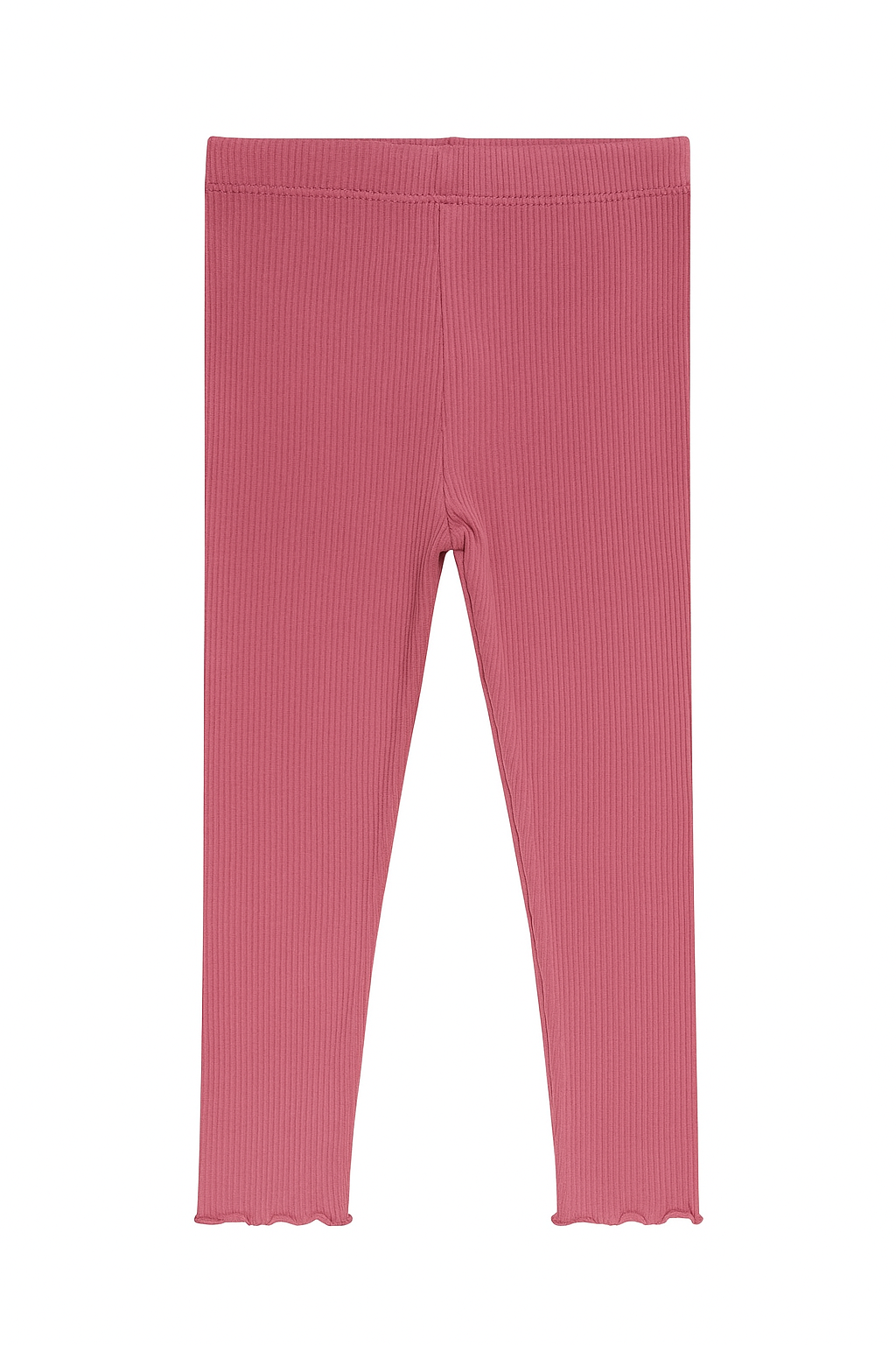 Ribbed magenta leggings