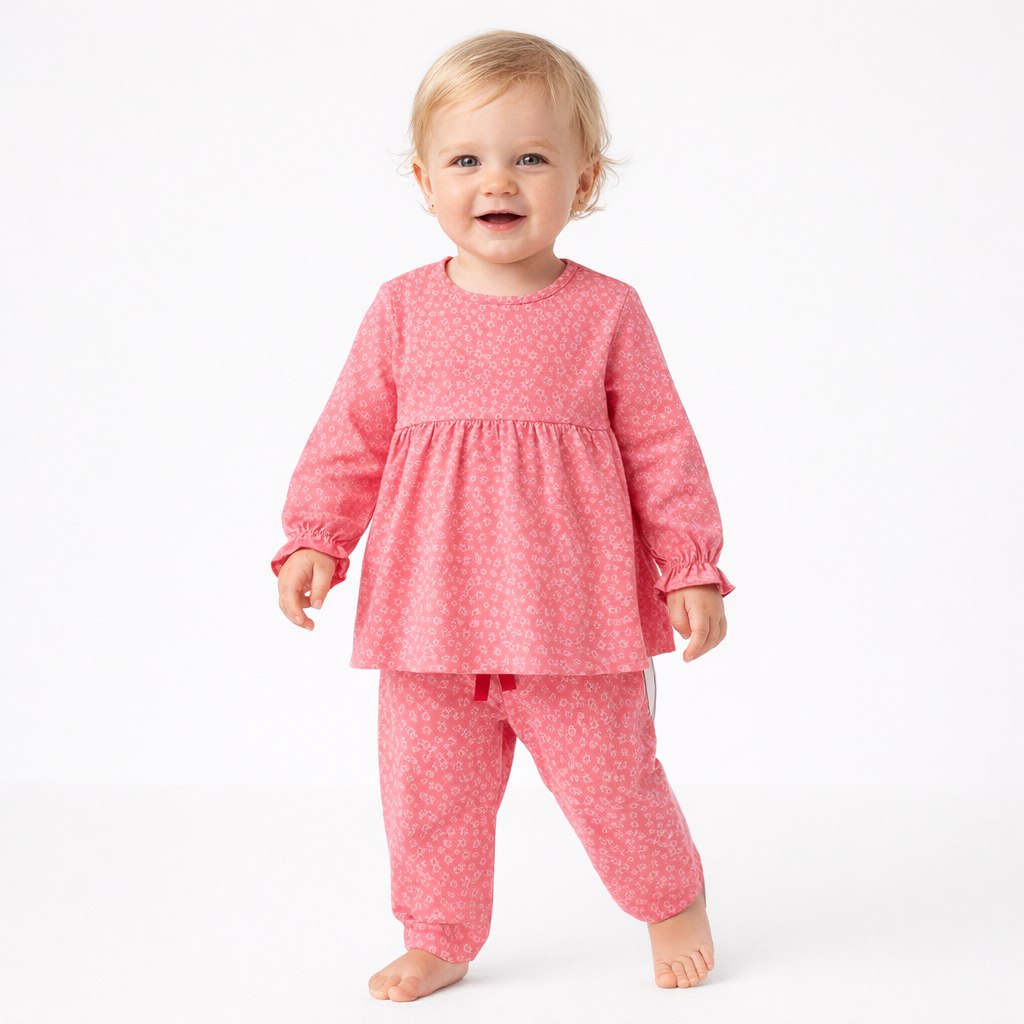 Cotton Frock with matching pant Co-ord Set