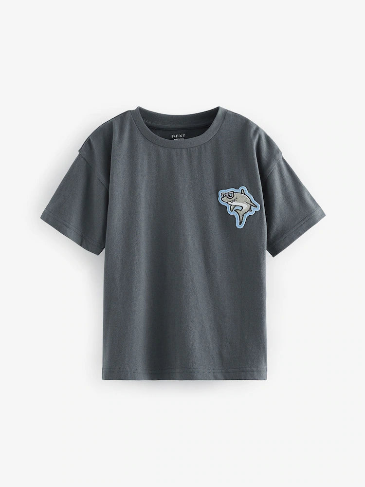 NEXT Kids' solid GREY TEE