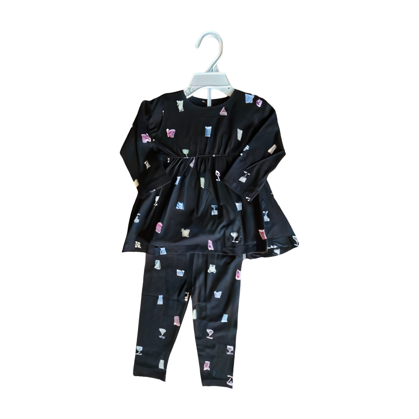 Frock - Leggings Black Set