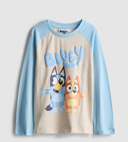 Bluey Cartoon Kids Full Sleeve T-Shirt – Soft Cotton Character Tee