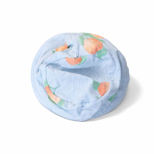 Baby Muslin Cotton Sun Hat – Soft Fruit Print Bucket Hat