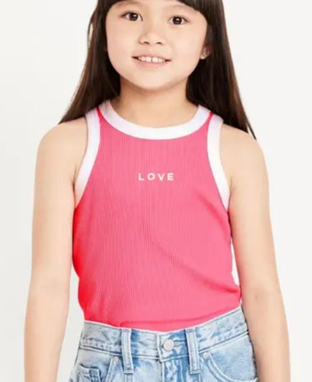 Kids Ribbed Cotton Tank Top Set – 3 Pc (Random Colors)