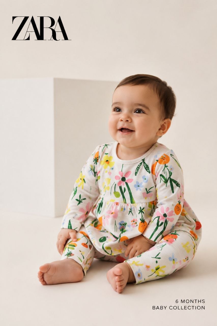 Frock - Leggings Floral Set