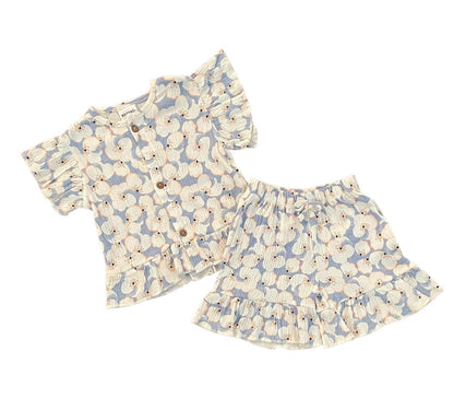 Premium Cotton Girls Co-Ord Set (Top & Shorts) (Copy)