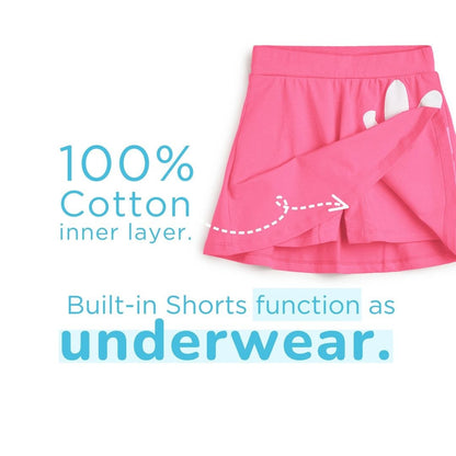 Girls Pink Daisy Twirl Skirt
