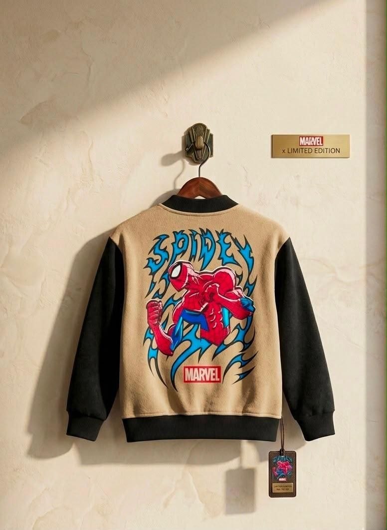 Boys Spider-Man 3-Piece Outfit Set – Jacket, T-Shirt & Joggers