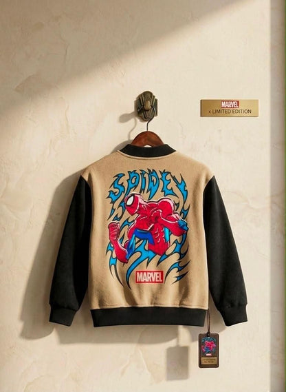 Boys Spider-Man 3-Piece Outfit Set – Jacket, T-Shirt & Joggers