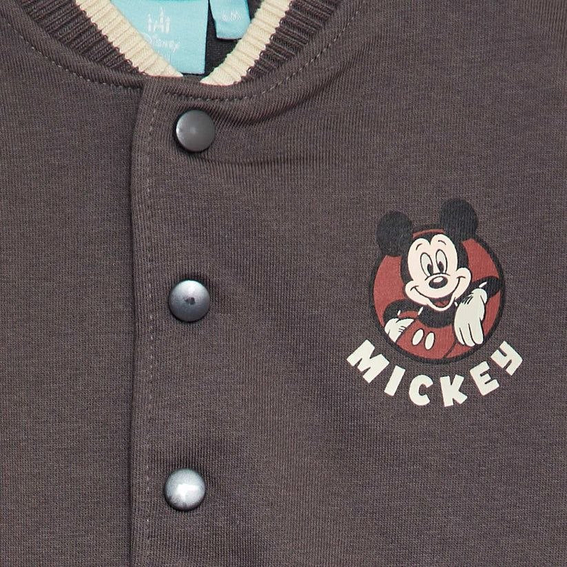 Mickey Mouse Kids Varsity Jacket – Brown & Cream