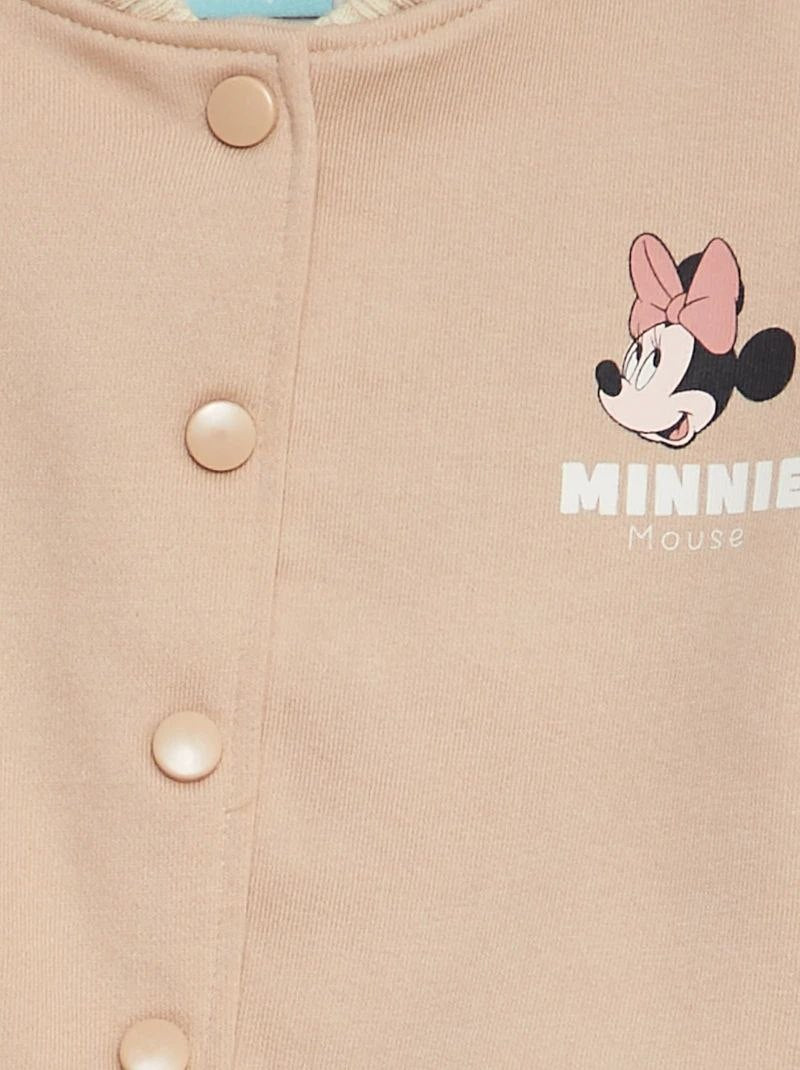 Minnie Mouse Kids Varsity Jacket – Peach & Cream