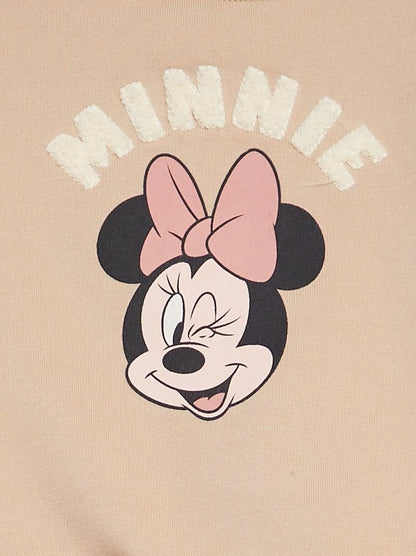 Minnie Mouse Kids Varsity Jacket – Peach & Cream