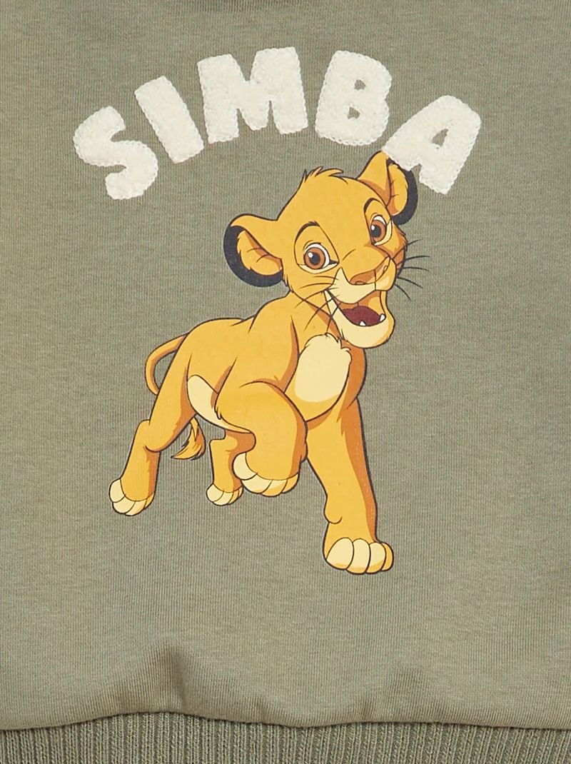 The Lion King Kids Varsity Jacket – Olive Green & Cream
