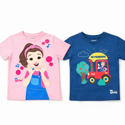 Kids Ms. Rachel Graphic T-Shirt Combo (Pack of 2)