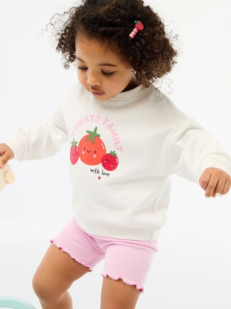Kids Ribbed Cotton Solid Leggings (random color)