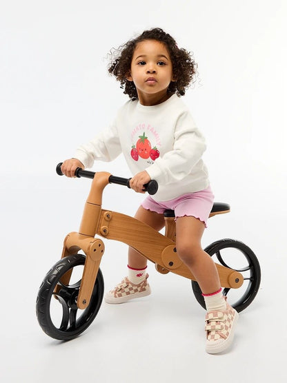 Kids Ribbed Cotton Solid Leggings (random color)