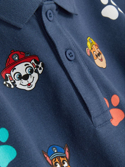 Paw Patrol Boys Polo T-Shirt – Navy Blue
