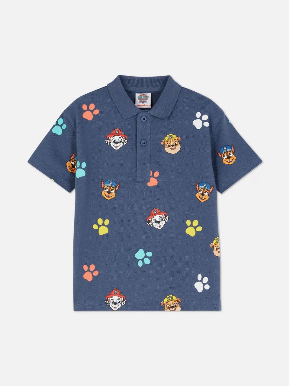 Paw Patrol Boys Polo T-Shirt – Navy Blue