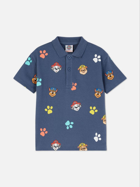 Paw Patrol Boys Polo T-Shirt – Navy Blue