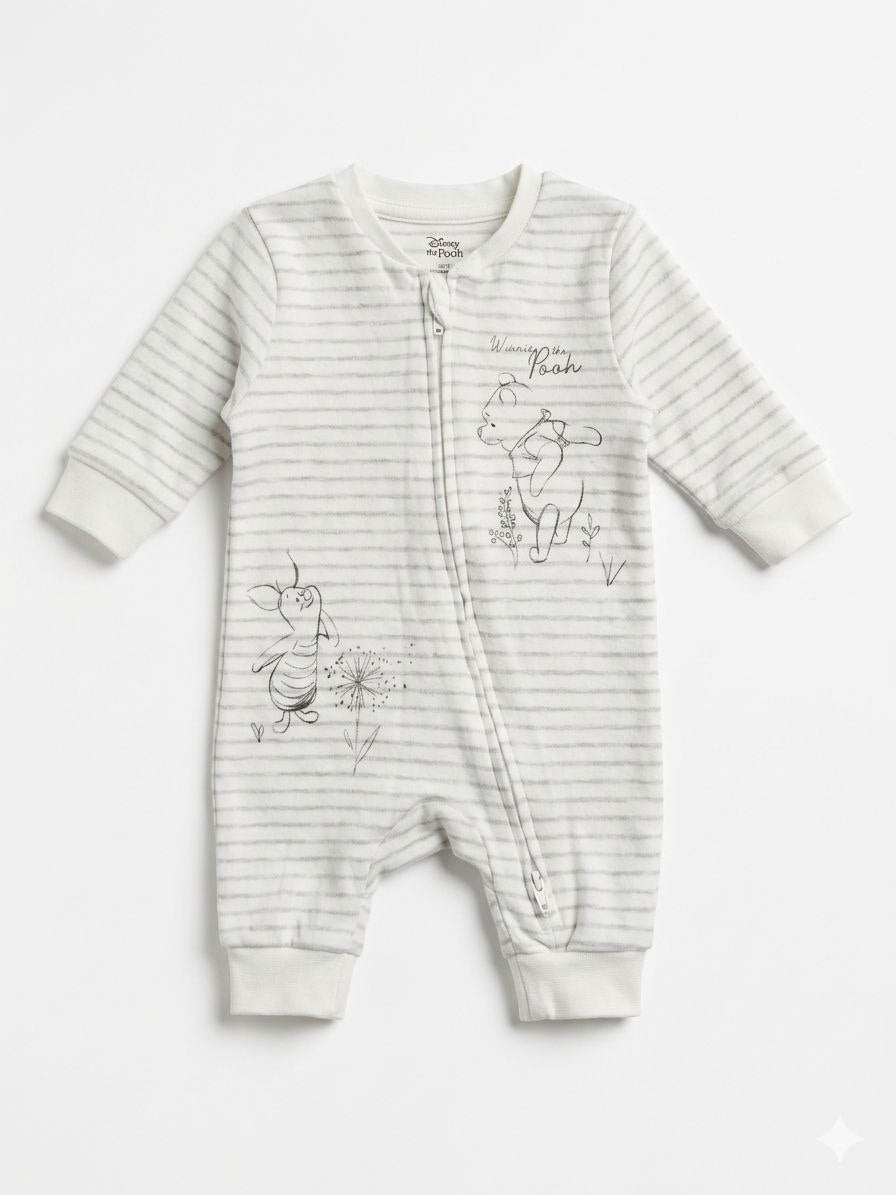 Ribbed Baby Sleepsuit